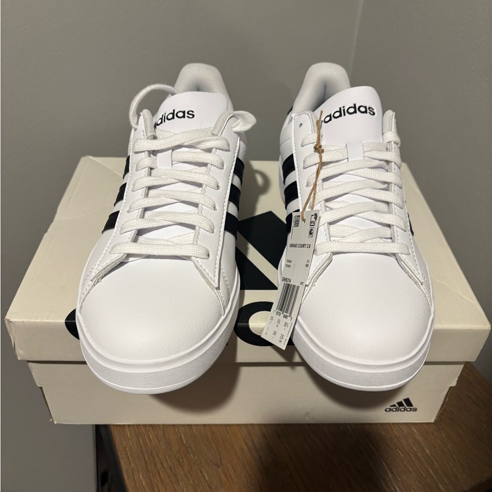 Women's Adidas Grand Court 2.0 White Sneakers - Size 7 NWT - Picture 7 of 10